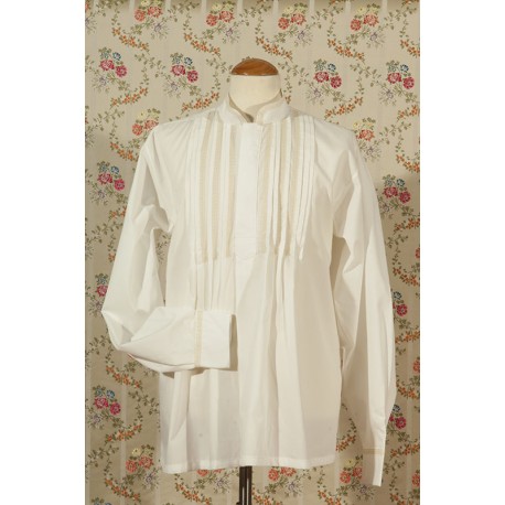 Camisa bolillos cruda y blanca