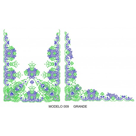Manteleta valenciana - grande MOD 009