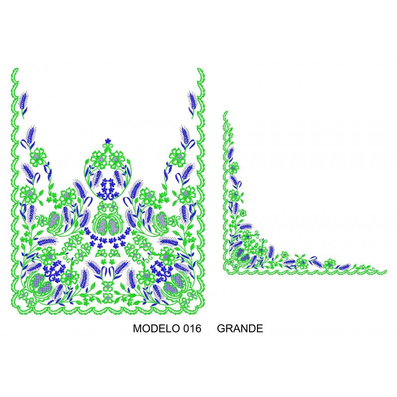 Manteleta valenciana - grande MOD 016