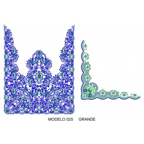 Manteleta valenciana - grande MOD 025