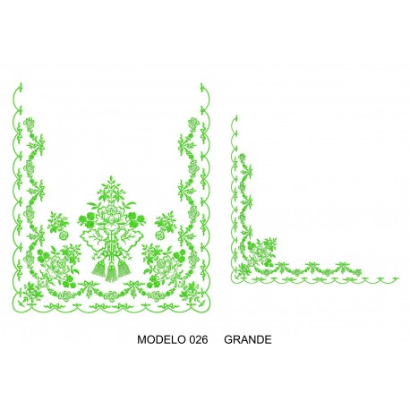 Manteleta valenciana - grande MOD 026