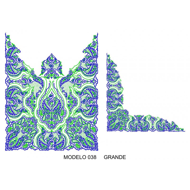 Manteleta valenciana - grande MOD 038