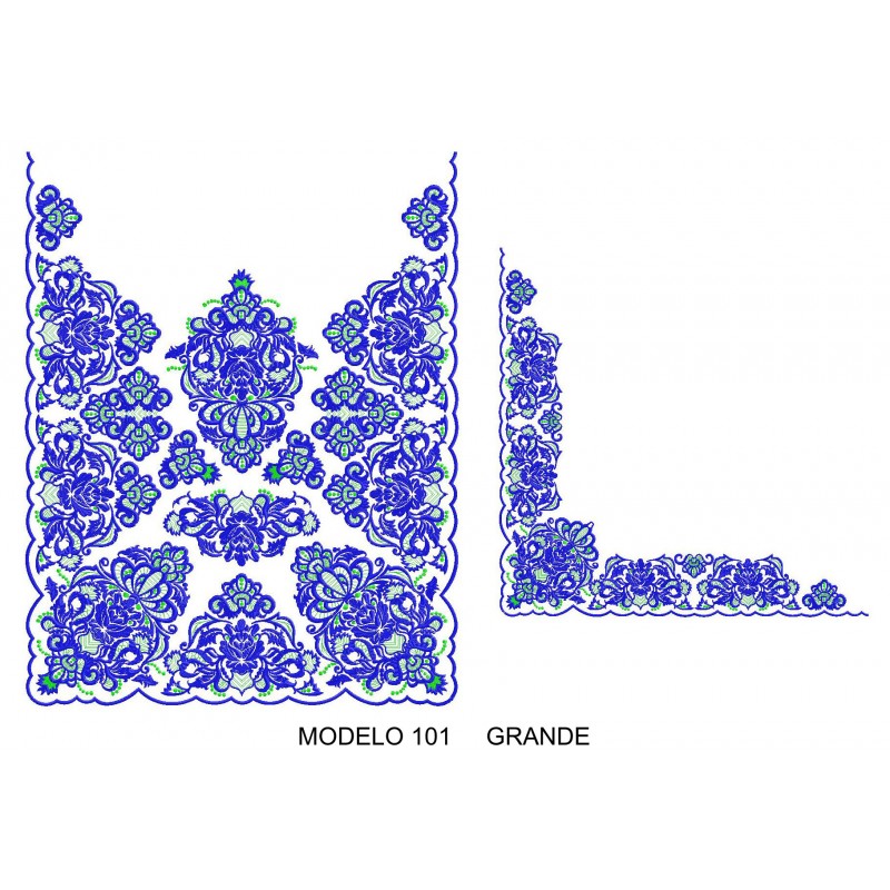 Manteleta valenciana - grande MOD 101