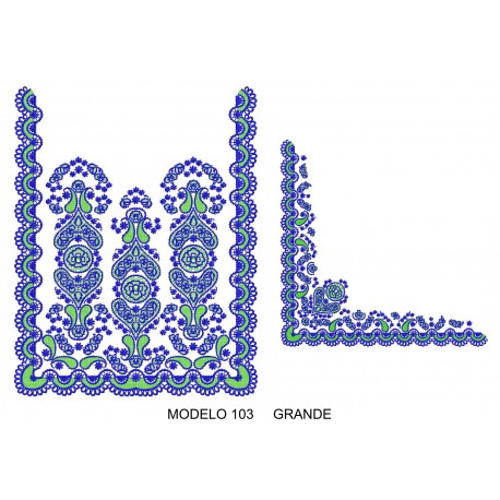 Manteleta valenciana - grande MOD 103