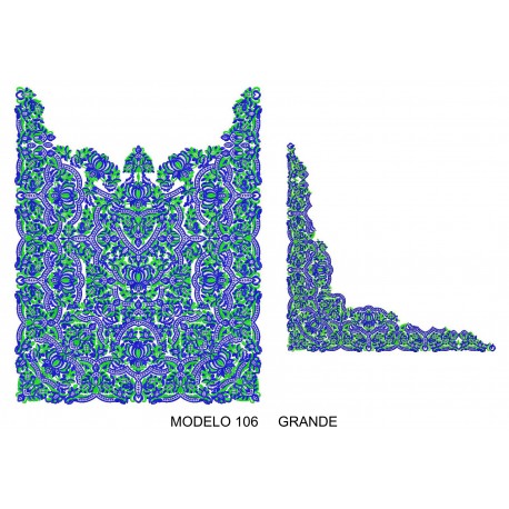 Manteleta valenciana - grande MOD 106