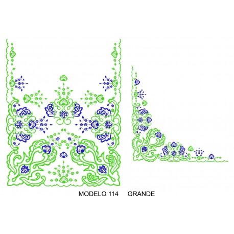 Manteleta valenciana - grande MOD 114