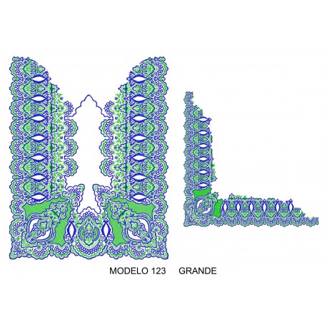 Manteleta valenciana - grande MOD 123