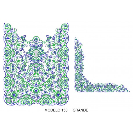 Manteleta valenciana - grande MOD 158