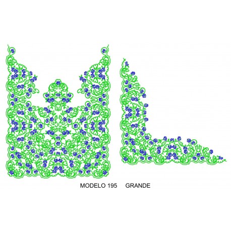 Manteleta valenciana - grande MOD 195