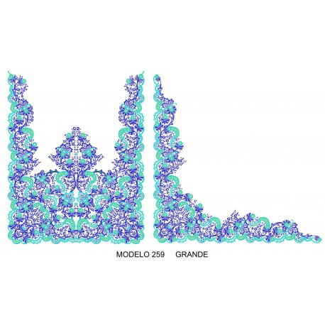 Manteleta valenciana - grande MOD 259