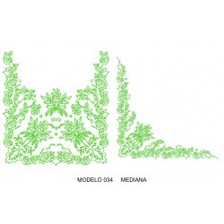 Manteleta valenciana - mediana MOD 034