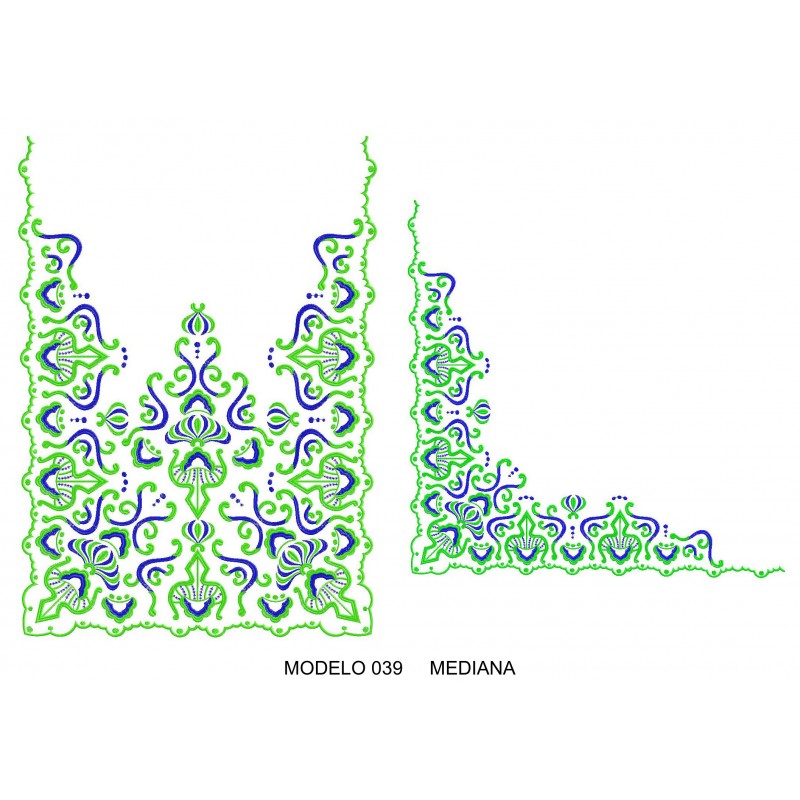 Manteleta valenciana - mediana MOD 039