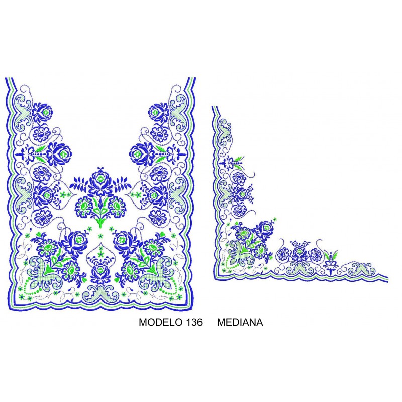 Manteleta valenciana - mediana MOD 136