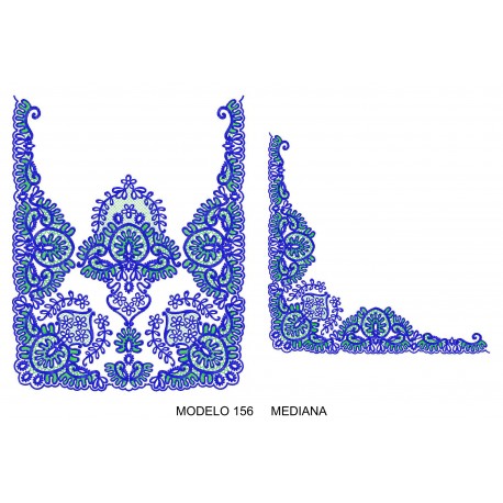 Manteleta valenciana - mediana MOD 156