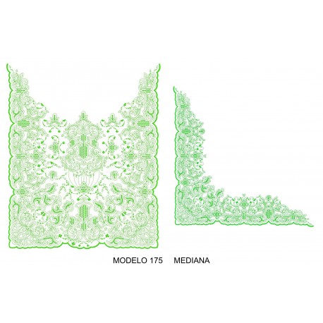 Manteleta valenciana - mediana MOD 175