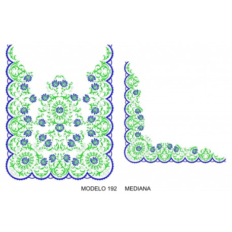 Manteleta valenciana - mediana MOD 192