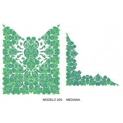 Manteleta valenciana - mediana MOD 209