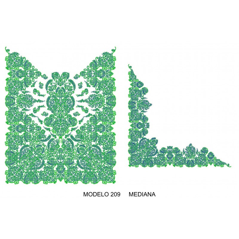 Manteleta valenciana - mediana MOD 209
