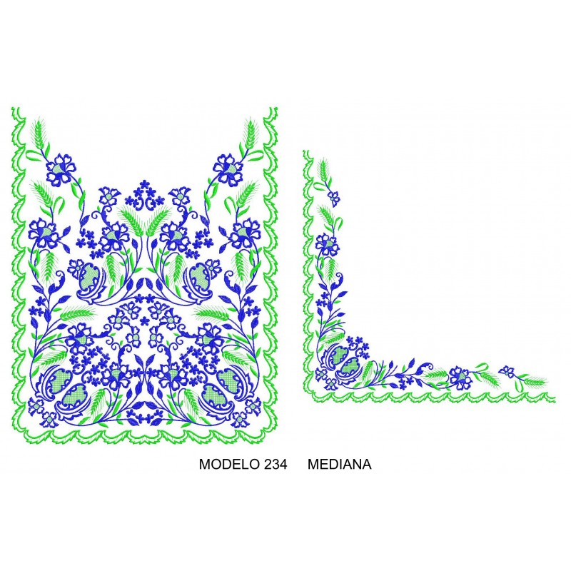 Manteleta valenciana - mediana MOD 234