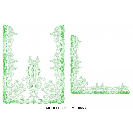 Manteleta valenciana - mediana MOD 251