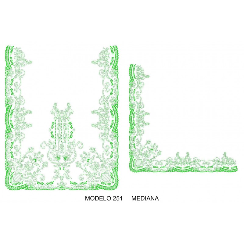 Manteleta valenciana - mediana MOD 251