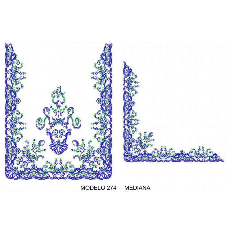 Manteleta valenciana - mediana MOD 274