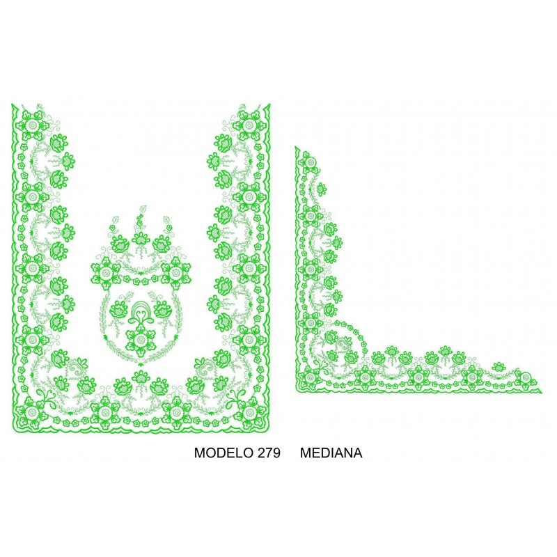 Manteleta valenciana - mediana MOD 279