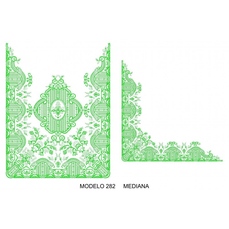 Manteleta valenciana - mediana MOD 282