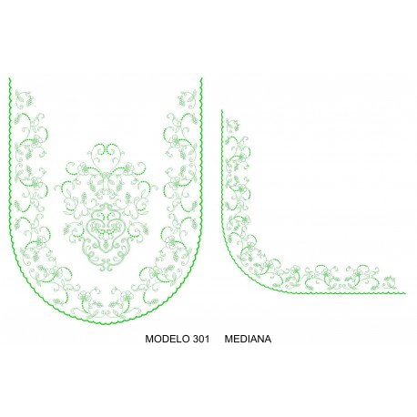 Manteleta valenciana - mediana MOD 301