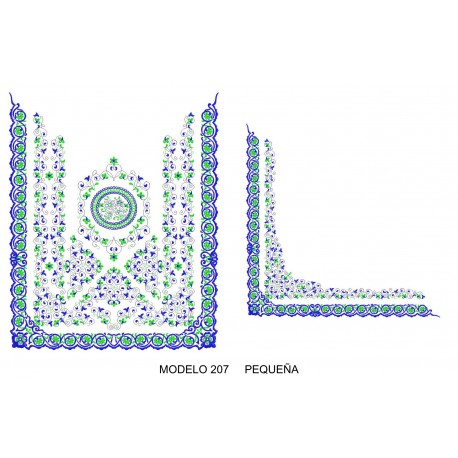 Manteleta valencia - pequeña MOD 207