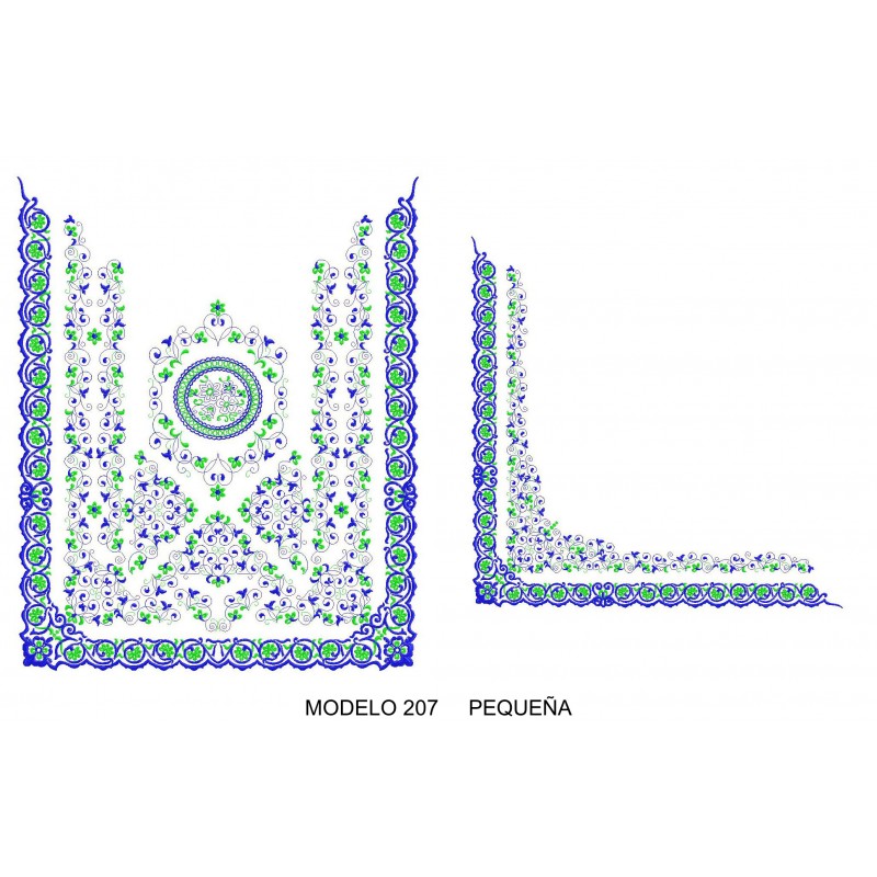 Manteleta valencia - pequeña MOD 207