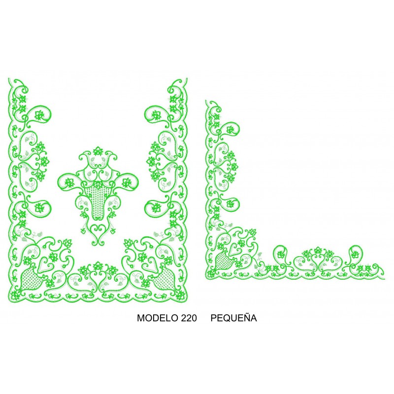 Manteleta valencia - pequeña MOD 220