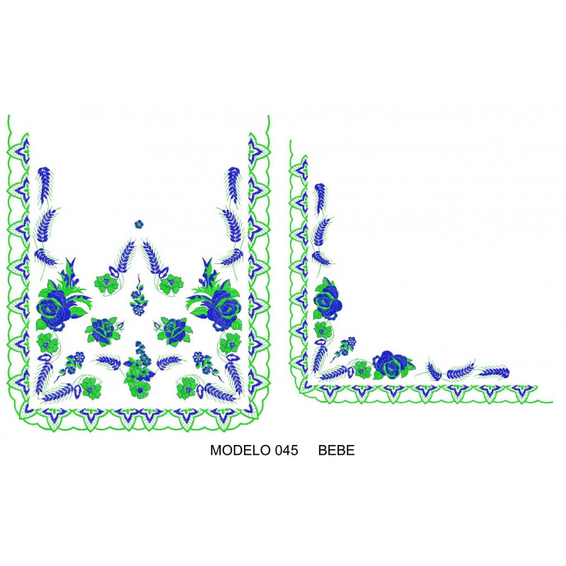 Manteleta valencia - bebé MOD 045