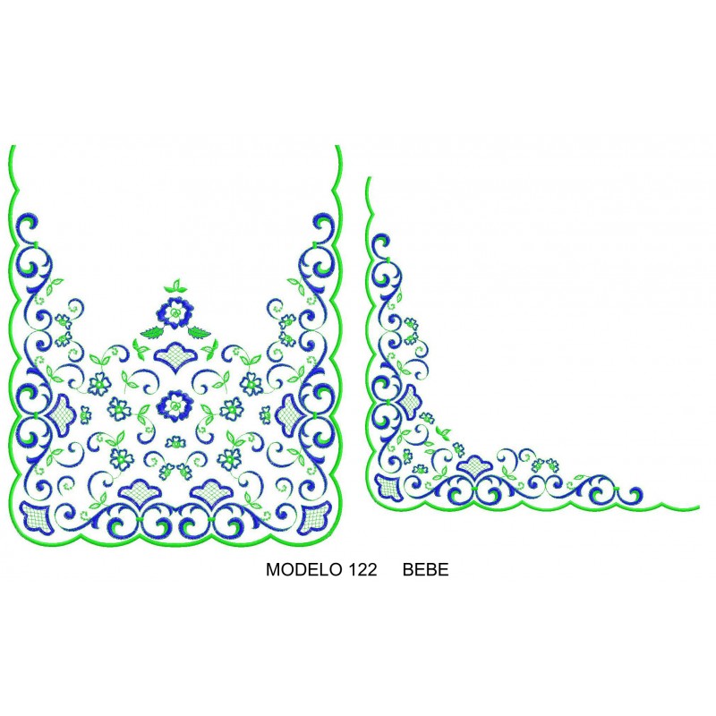 Manteleta valencia - bebé MOD 122