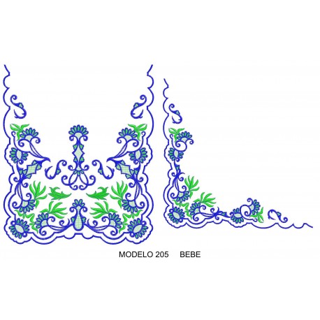 Manteleta valencia - bebé MOD 205