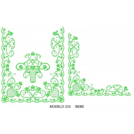 Manteleta valencia - bebé MOD 233