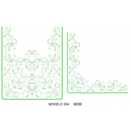 Manteleta valencia - bebé MOD 304