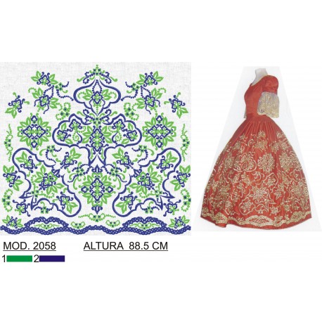 BORDADO CON TEJIDO TRA2058