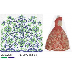 BORDADO SIN TEJIDO TRA2058