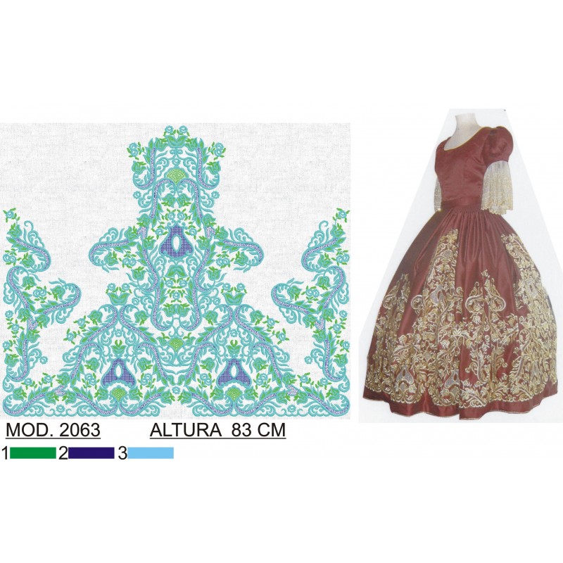 BORDADO SIN TEJIDO TRA2063