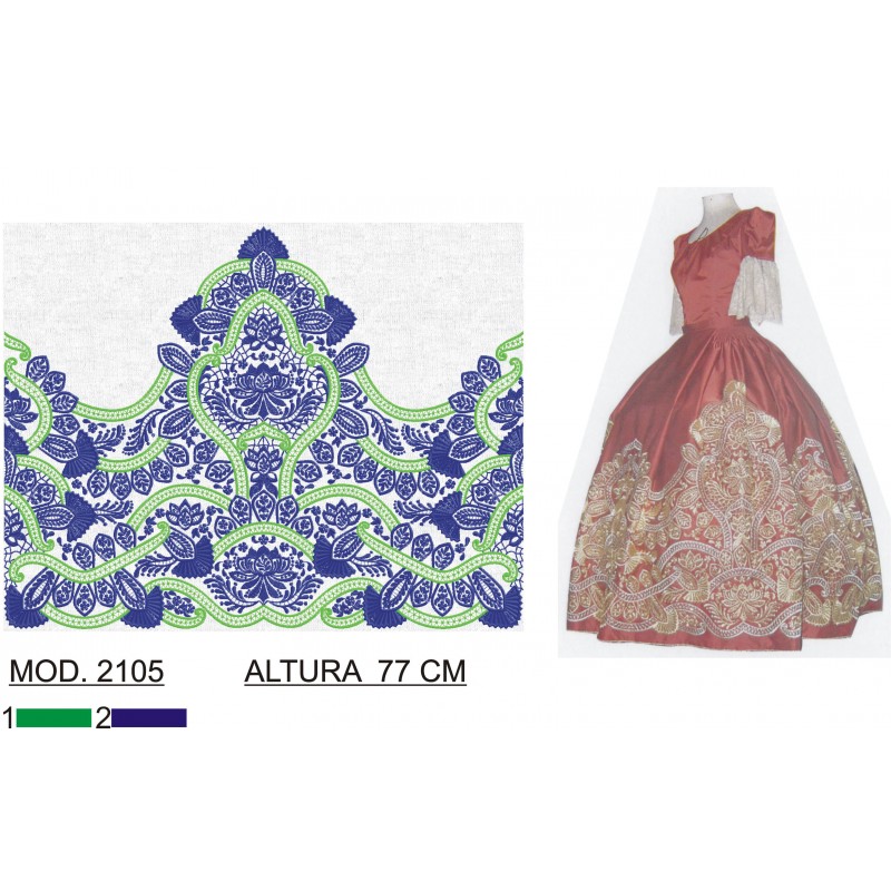 BORDADO CON TEJIDO TRA2105