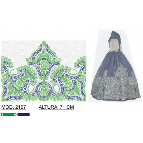 BORDADO CON TEJIDO TRA2107