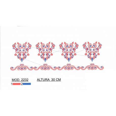 BORDADO SIN TEJIDO TRA2232