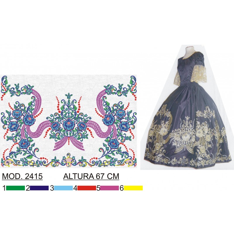 BORDADO SIN TEJIDO TRA2415