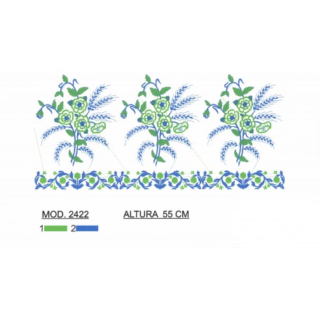 BORDADO SIN TEJIDO TRA2422