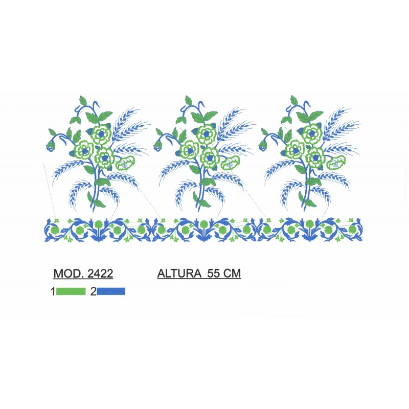 BORDADO SIN TEJIDO TRA2422