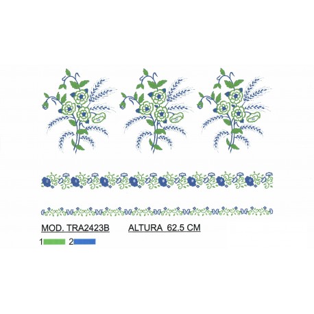 BORDADO CON TEJIDO TRA2423B
