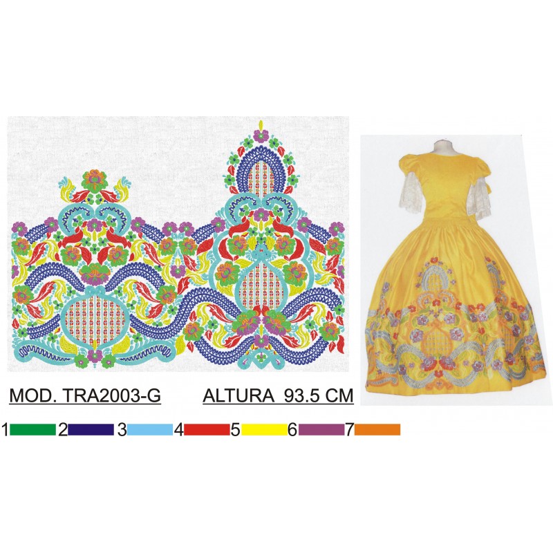 BORDADO CON TEJIDO AMPLIADO TRA2003-G