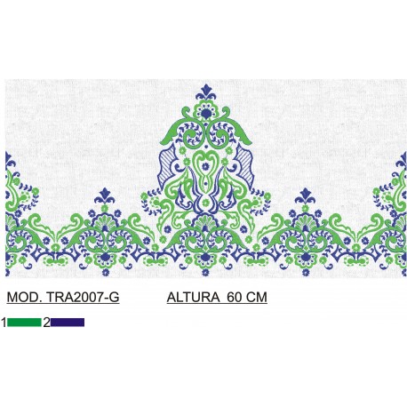 BORDADO CON TEJIDO AMPLIADO TRA2007-G