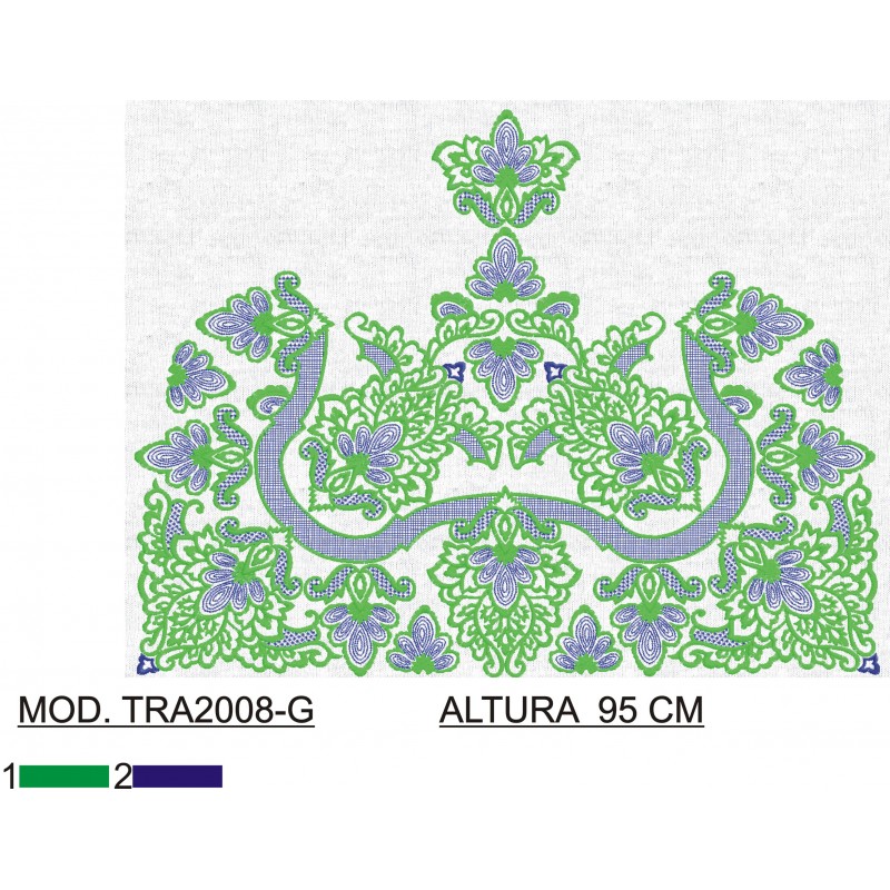 BORDADO SIN TEJIDO AMPLIADO TRA2008-G